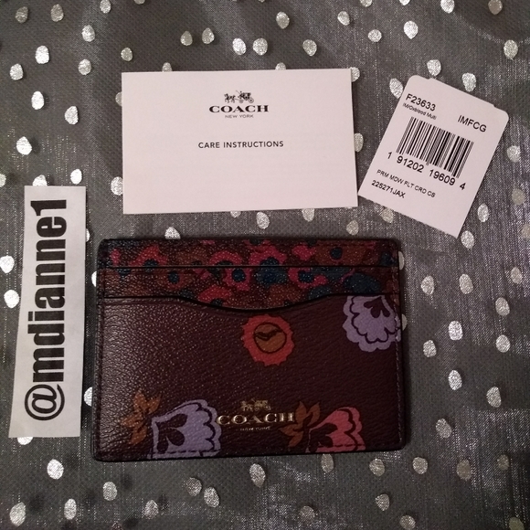 ๐ Coach Primrose Meadow Card Case - Picture 1 of 4